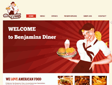 Tablet Screenshot of benjamins-diner.de